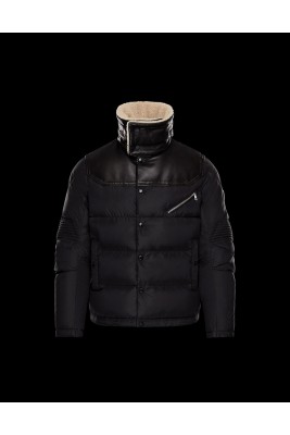 2017 New Style Moncler Men Down Jackets Stand Collar Black