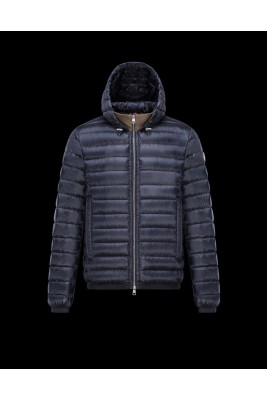 2017 New Style Moncler Down Jackets For Men Zip Blue