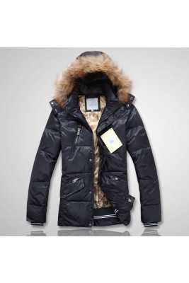 2017 New Style Moncler Down Style Jackets Men Zip Hooded Black