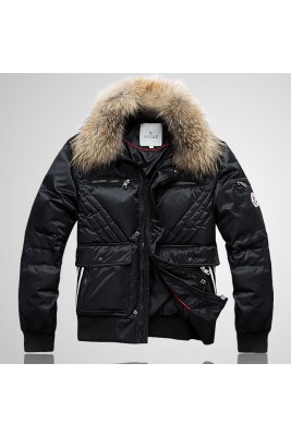 2017 New Style Moncler Top Quality Down Jackets For Men Multi Zip Style Black
