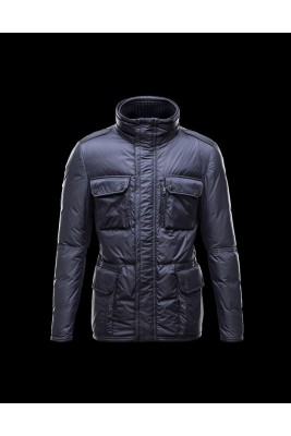 2017 New Style Moncler Leisure Mens Down Jackets Multi Pocket Blue