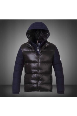 2017 New Style Moncler Leisure Mens Down Jackets Single Breasted Black