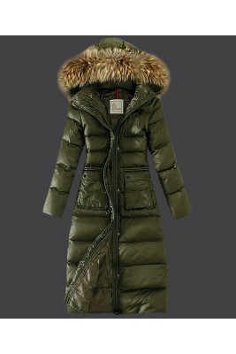 2016 Moncler Down Coat Featured Women Slim Windproof Army