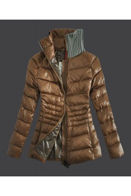 2016 Moncler Down Jackets For Womens Zip Stand Collar Ligh