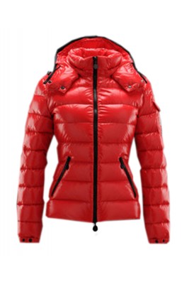 Moncler Bady Winter Women Down Jacket Zip Hooded Red