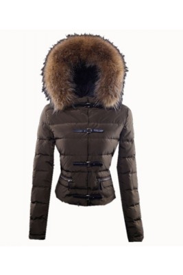 Moncler Crecerelle Top Quality Down Jacket Women Coffee