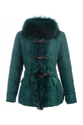 Moncler Grillon Fashion Jackets Women Down Green