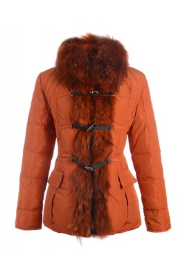 Moncler Grillon Fashion Jackets Women Down Orange