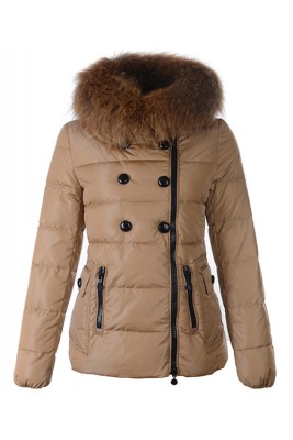 Moncler Herisson Fashion Womens Jacket Short Khaki