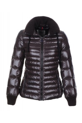 Moncler Lierre Top Quality Women Jackets Sweater Collar Brown