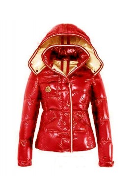 Moncler Quincy Classic Down Jackets For Women Button Red