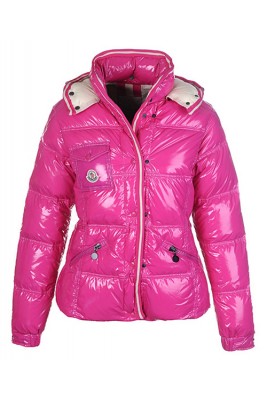 Moncler Quincy Down Jacket For Women Button Pink Short