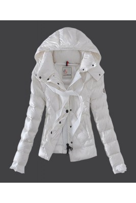 2016 Moncler Fashion Leisure Womens Down Jackets White