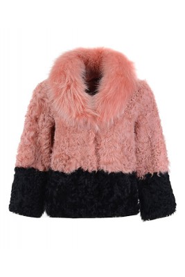 2016 Moncler Latest Fashion Jackets Women Fur Pink Black