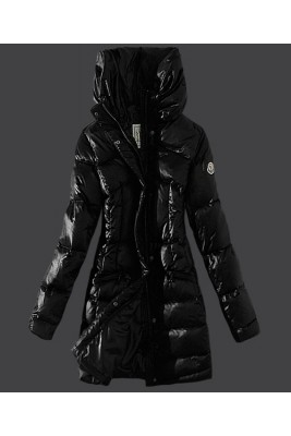 2016 Moncler Womens Coats Stand Collar Windproof Black