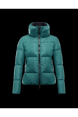 2016 Moncler CHERY Jacket For Women Zip Collar Green