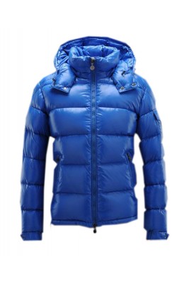 Moncler Maya Winter Mens Down Jacket Fabric Smooth Blue