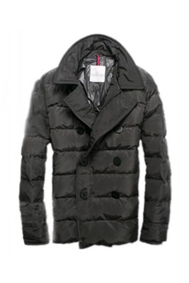 Moncler Top Quality Down Jacket Handsome Men Button Grey