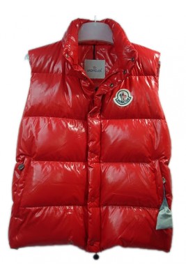 Moncler Men Vest Sleeveless - Quilted Warmer Body Red