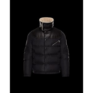 2017 New Style Moncler Men Down Jackets Stand Collar Black