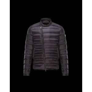 2017 New Style Moncler Down Jackets For Men Zip Blcak