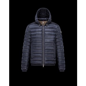 2017 New Style Moncler Down Jackets For Men Zip Blue