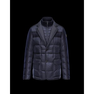 2017 New Style Moncler Mens Jacket Down Breasted Style Classic Navy