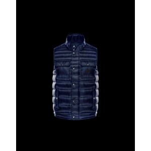 2017 New Style Moncler Mens Blue Down Vests