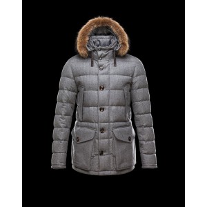 2017 New Style Moncler Down Jackets Handsome Men Grey