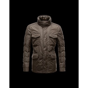 2017 New Style Moncler Mens Down Jackets Multi Pocket Brown