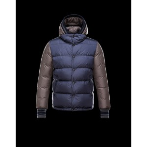 2017 New Style Moncler Leisure Mens Down Jackets Single Breasted Blue