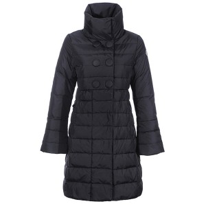 Moncler Johanna Coats Down Women Black Stand Collar