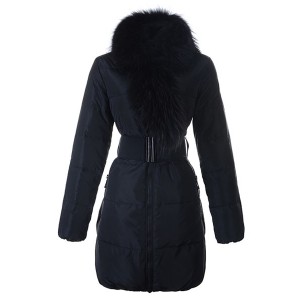 Moncler Lievre Womens Coat Designer Long Black