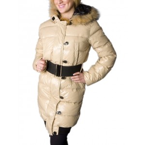 Moncler LUCIE New Women Pop Star Beige Coat Down