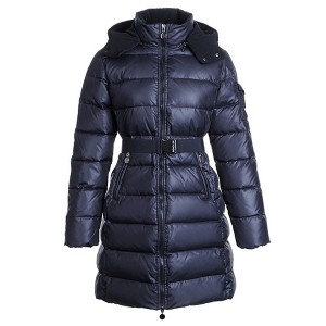 Moncler Nantes Classic Hot Sell Women Coat Zip Hooded Navy Blue