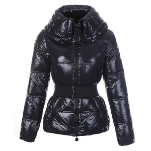 Moncler Aliso Designer Womens Down Jackets With Belt Black