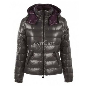 Moncler Bady Winter Women Down Jacket Zip Hooded Army Green