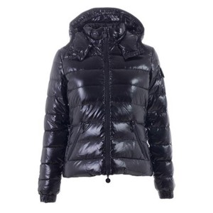 Moncler Bady Winter Women Down Jacket Zip Hooded Black