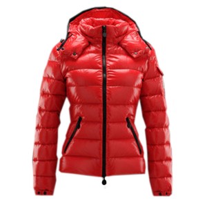 Moncler Bady Winter Women Down Jacket Zip Hooded Red