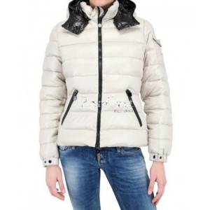 Moncler Bady Winter Women Down Jacket Zip Hooded White