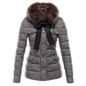 Moncler Cachalot Designer Jacket Down Women Short Grey