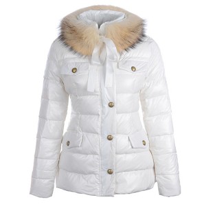 Moncler Cachalot Designer Jackets Down Women Short White