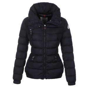 Moncler Epine Jackets For Womens Windproof Collar Zip Black