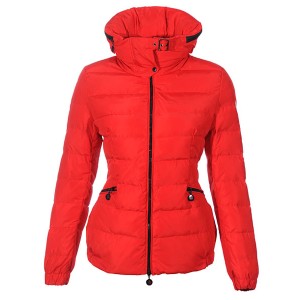 Moncler Epine Jackets For Womens Windproof Collar Zip Red