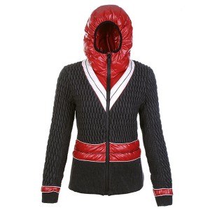 Moncler Fashion Down Jackets Womens Zip Hooded Black
