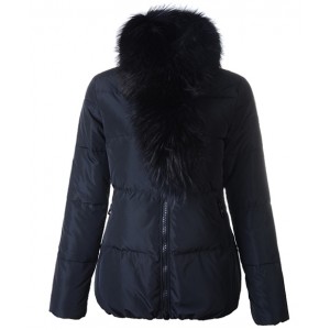 Moncler Lievre Classic Women Down Jackets Black Short