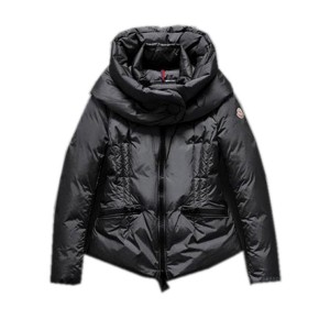 Moncler Mengs Classic Women Down Jackets Round Neck Black