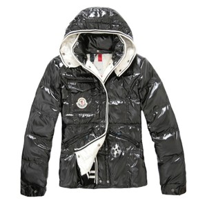 Moncler Quincy Women Down Jackets With Hat Black Short