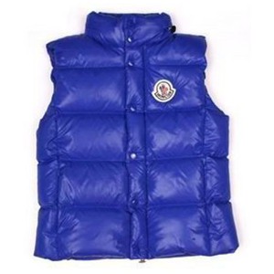 Moncler Vests Women Quilted Warmer Body Navy Blue