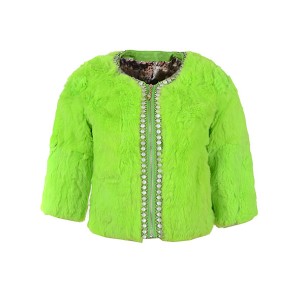 2016 Moncler Fashion Women Jackets Warm Fur Tender Green